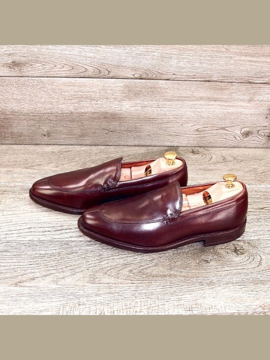 * NIB * $395 Allen Edmonds STEEN Dress Loafer 7 D Dark Chili * add $15 new Trees main image 10